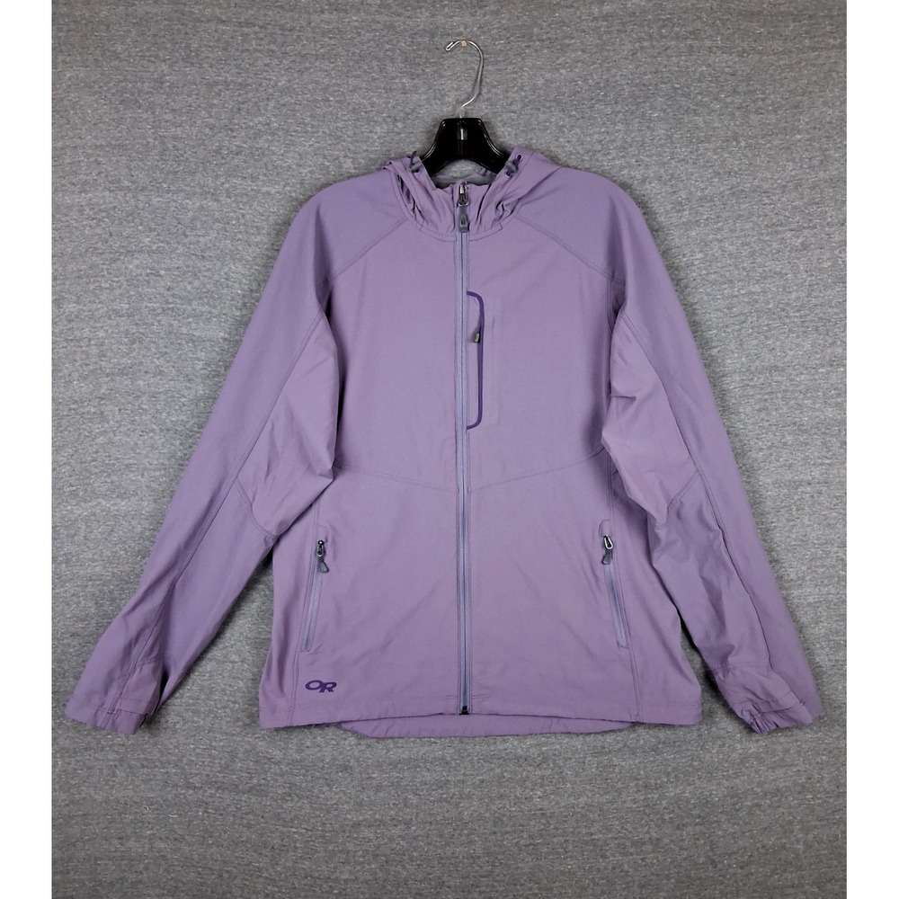 Outdoor Research Womens Jacket XL Purple Ferrosi Hooded Lightweight Gorp PNW